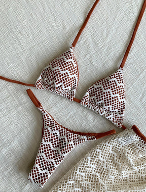 Trijunto Cortininha Com Bojo Calcinha Fina e Saia Curta Com Fenda Santiago | Terra